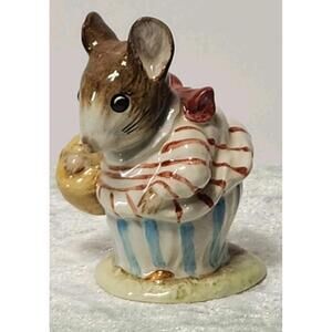 Vintage Beswick Beatrix Potter Mrs Tittlemouse Figurine 1948 England Warne Mouse